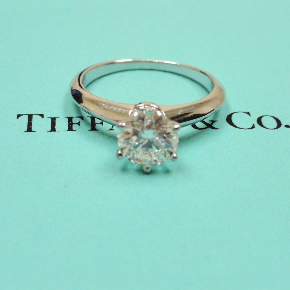 Tiffany & Co PLAT Diamond Engagement Ring
